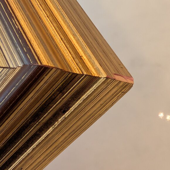 Italian picture of house in the country side, gold leaf, hand painted and silk s - Picture 6 of 9